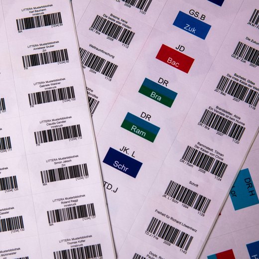 Barcode- und Signaturetiketten